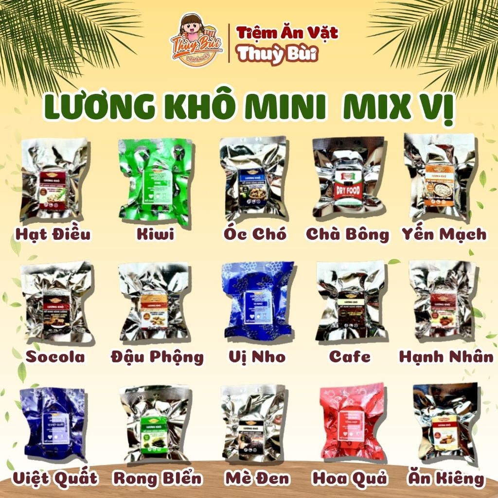 Lương Khô Mini Mix 15 Vị Viên Nén Bổ Sung Nặng Lượng, Lương Khô Ăn ...