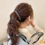 Móng Vuốt Tóc Hình Cá Thời Trang Màu Trơn Đơn Giản Chuối Kẹp Tóc Cho Nữ Bé Gái Sóng Lược Kẹp Tóc Kẹp Kẹp Mới