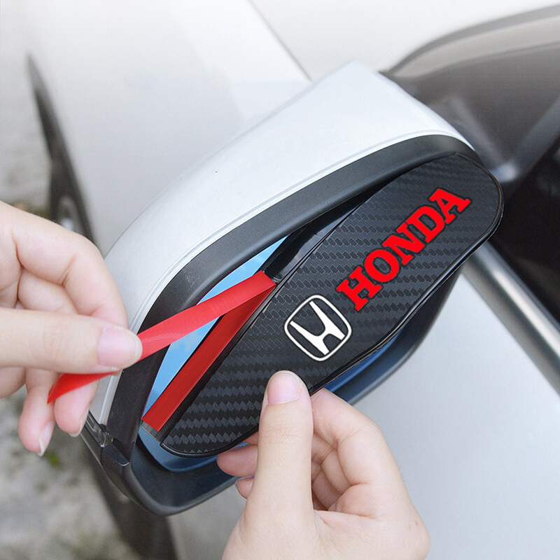 2 Tấm che mưa gương chiếu hậu được áp dụng cho Honda Accord City Civic HRV CRV Jazz CRZ Fit ô tô gương chiếu hậu phụ kiện trang bị thêm