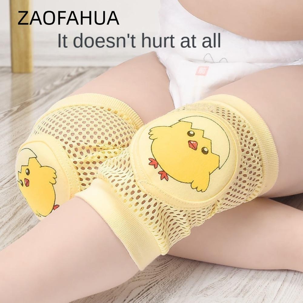 Zaofahua Bò Bảo Vệ Trẻ Tập Đi, Miếng Lót Đầu Gối Hoạt Hình Co Giãn Tròn Cho Bé, Cotton Polyester Trẻ Em Giữ Ấm Chân