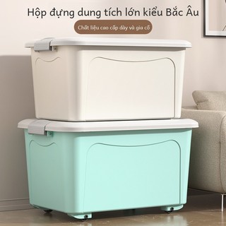 Hộp đựng đồ cực lớn, hộp đựng đồ lặt vặt dung tích lớn, hộp đựng quần áo chăn bông ký túc xá