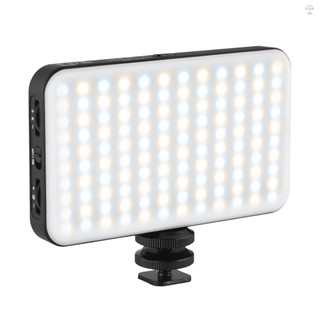 Hilivn) Đèn LED bỏ túi Đèn LED lấp đầy Đèn hội nghị Video 2500K-9000K Pin 3000mAh tích hợp có thể điều chỉnh độ sáng với bộ chuyển đổi giày lạnh để chụp ảnh sản phẩm phát trực tiếp Vlog