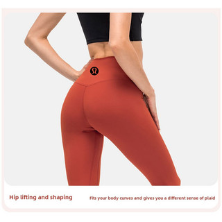 Lulemon Quần Tập Yoga Nữ Cao Cấp Nâng Hông Chạy Skinny Co Giãn Thể Thao Quần Tập Thể Dục