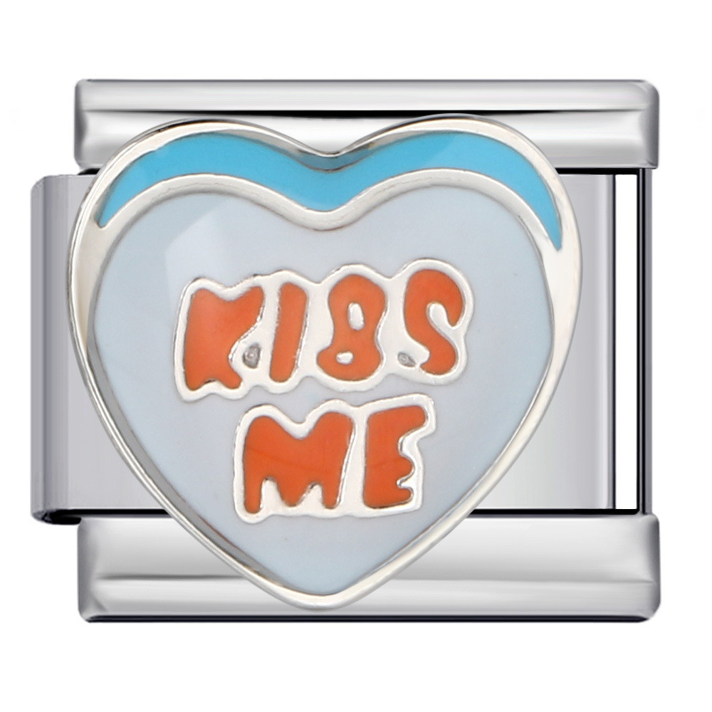 Love English Series Titan Thép Hàn Nhỏ Giọt Dầu DIY Ý Mô Đun Vòng Tay Cá Tính Phụ Kiện