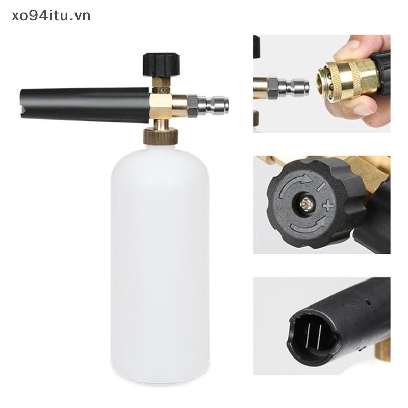 Xoitu Máy Giặt Áp Lực Cao Vòi Phun Bọt Tuyết Lance 1 / 4 "Kết Nối Nhanh Xà Phòng Xốp Pháo Máy Phát Điện Rửa Xe Chai Vệ Sinh 1L 3000PSI VN