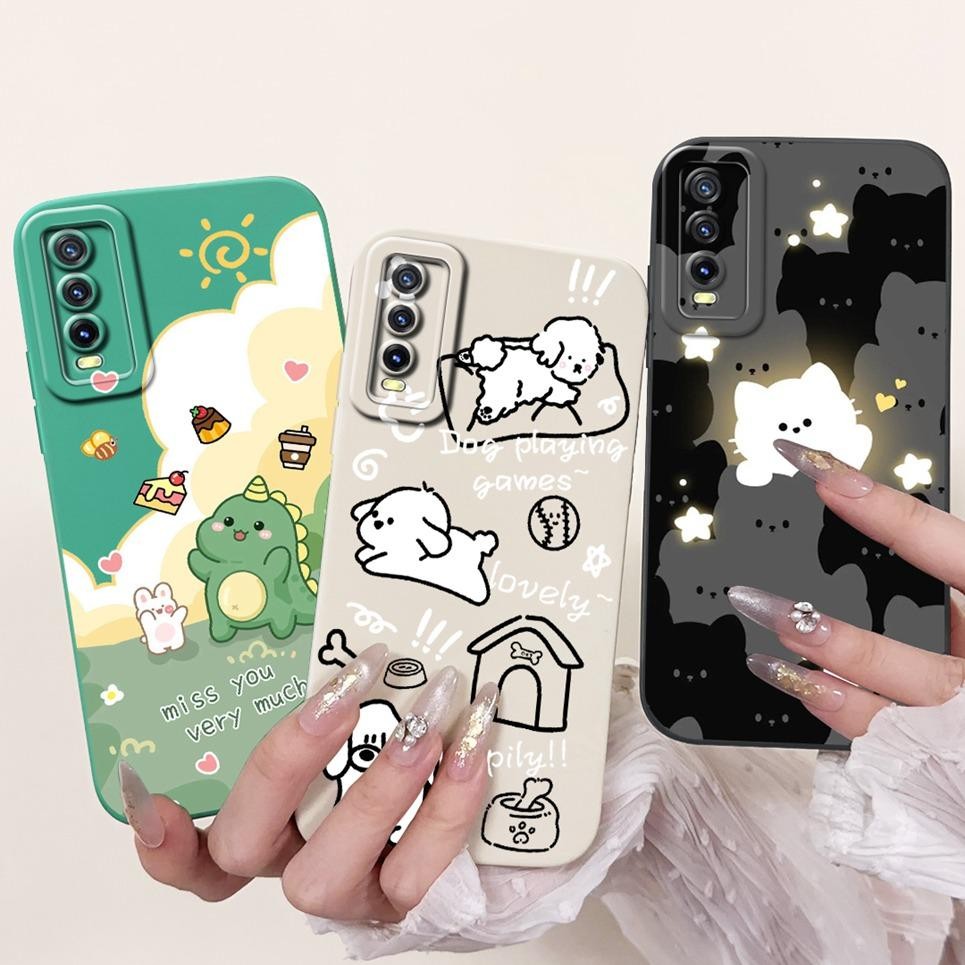 Ốp điện thoại Vivo Y20 Y20s Y20a Y20i Y20G Vivo Y11s Y12s V2027 V2028 V2029 Ốp điện thoại silicon mềm mờ sang trọng Vỏ hoa văn sành điệu