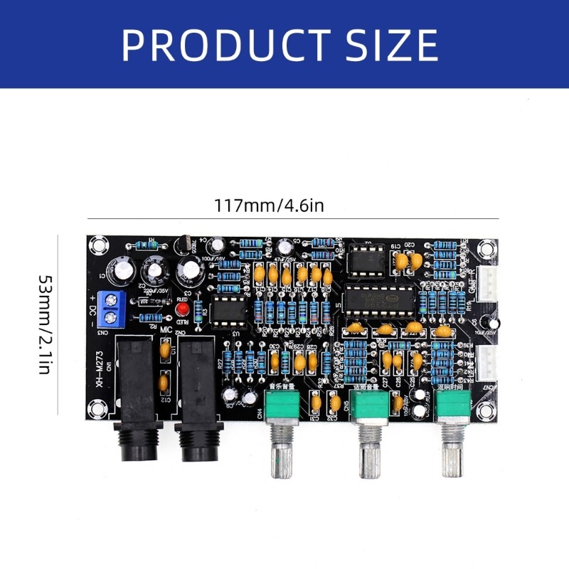 Cinna M273 Karaoke Reverberation Board Mô-đun khuếch đại kỹ thuật số dành cho những người yêu thích âm nhạc và người tổ chức sự kiện nhỏ