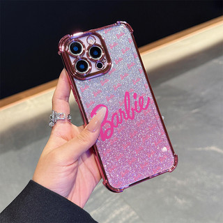 Vỏ lấp lánh mạ Barbie màu hồng cho Infinix HOT 10S 30 30I 9PLAY 30PLAY NOTE 30 40 40PRO SMART 5 7 8 TELA70 TECNO SPARK GO 2023 Vỏ DDSF