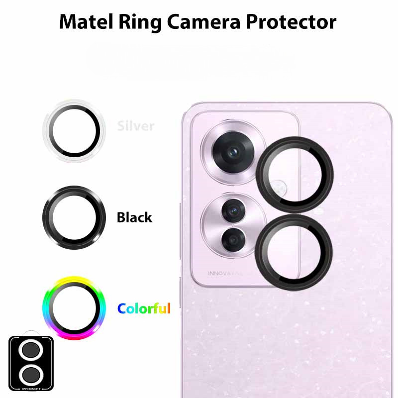 Oppo Reno13 Reno13Pro 9D Kim Loại Hợp Kim Nhôm Định Vị Ống Kính Mắt Đại Bàng Kính Cường Lực Cho OPPO Reno 13 Pro Chống Trầy Xước Chống Vân Tay Ống Kính Điện Thoại Bảo Vệ Cản