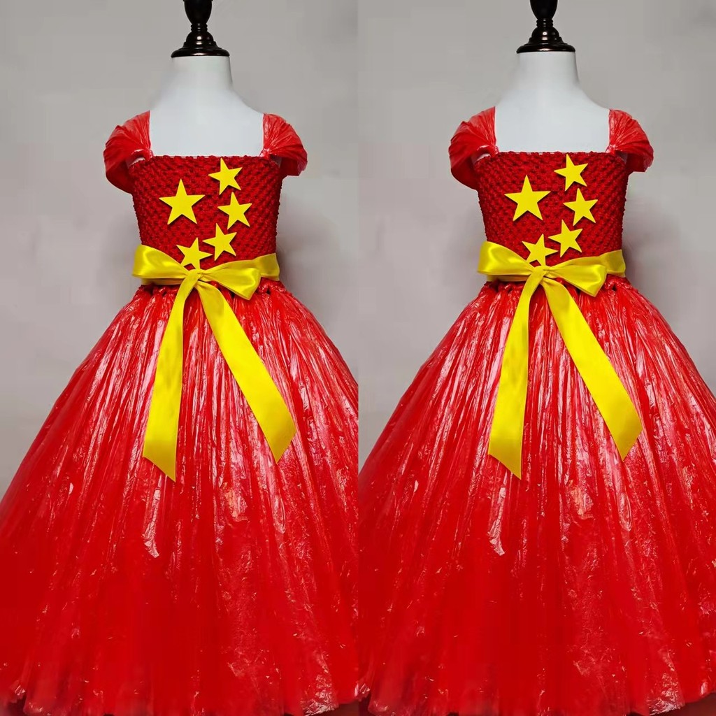 Trẻ Em Frozen Sophia Bạch Tuyết Bảo Vệ Môi Trường Trang Phục Thời Trang Thể Hiện Handmade Tự Làm Quần Áo Tập Đi Cha Mẹ-Con 12.11