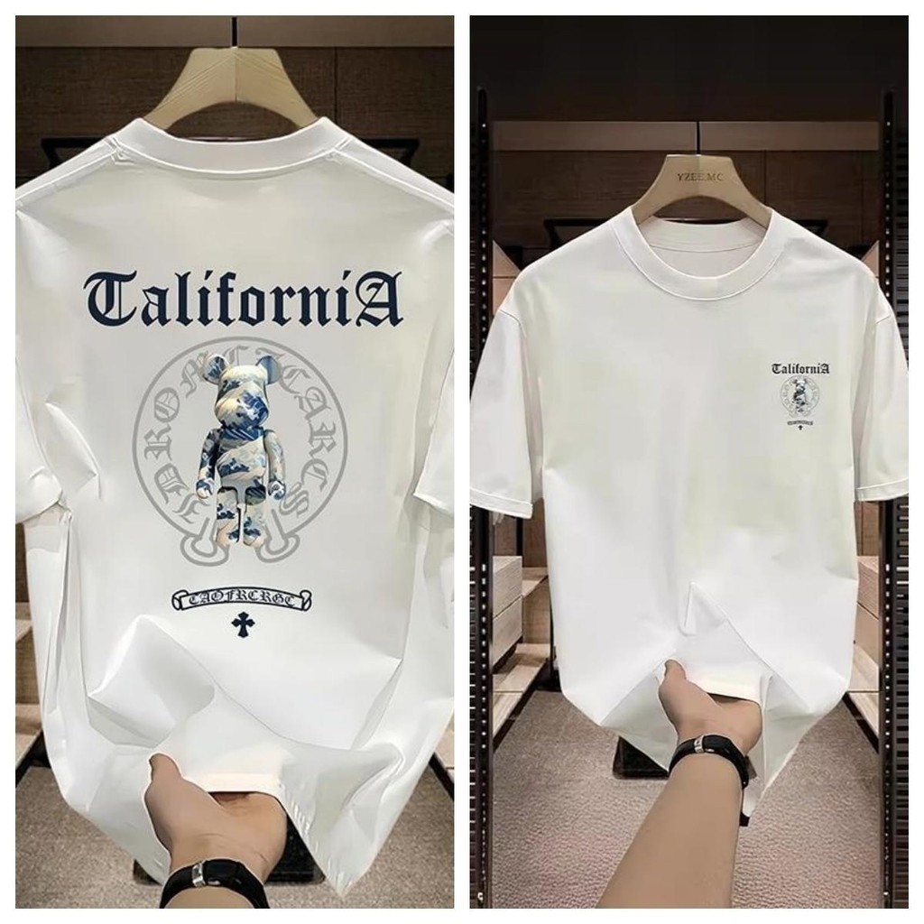 Áo thun gấu hợp thời trang Chrome Hearts Áo thun gấu bạo lực "Áo thun sức mạnh hoang dã: Linh hồn gấu Croatia"