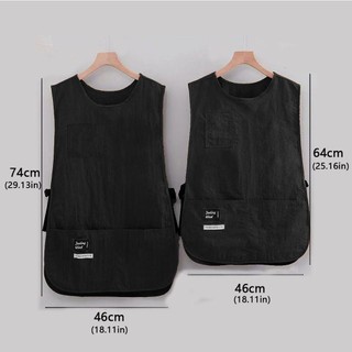 Tạp dề tay JOYFULLIFE, Tạp dề chống bẩn kiểu áo Vest Nylon chống bẩn, Phụ kiện quần áo đồng phục nhà cà phê đa năng thoáng khí chống thấm nước Nhật Bản