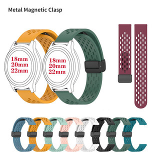 Dây đeo đa năng 18mm 20mm 22mm Dây đeo silicon khóa từ tính cho Huawei Watch / Huami Amazfit / Garmin / Samsung Galaxy Watch