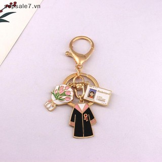 [Hotoy] Móc khóa tốt nghiệp cá nhân sáng tạo đơn giản Mặt dây chuyền trang phục học thuật Unisex cổ điển Sinh viên Quà tặng mùa tốt nghiệp Quà tặng {vn}