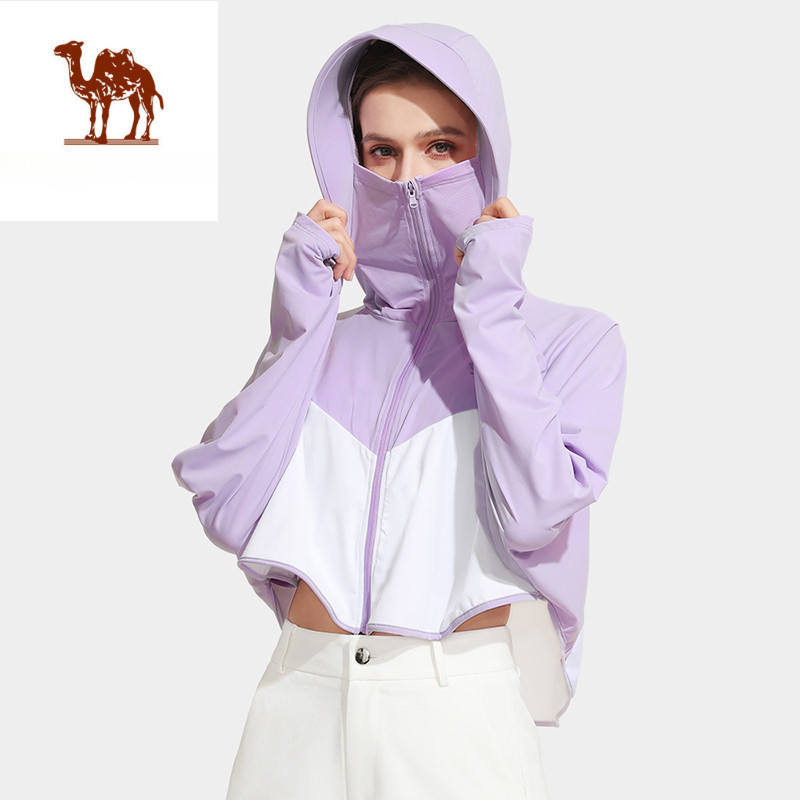 Ảnh Áo khoác chống nắng tia UV CAMEL CROWN vải lụa mát thoáng khí thời trang cho nữ 1