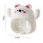 Giá treo bàn chải gắn tường hai khe hình chú gấu 4 màu sắc dễ thương 6.5x7.8cm