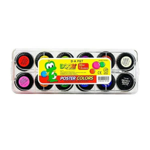 Bộ màu nước, màu Poster Dooly DONG A Hàn Quốc 12 màu x 30ML