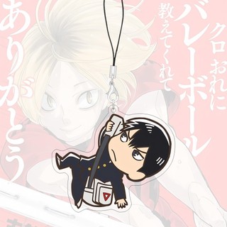 55mm Dây Đeo Điện Thoại Haikyu Mèo Dễ Thương Hoạt Hình Acrylic Túi Quyến Rũ Hoạt Hình Dây Phụ Kiện Điện Thoại