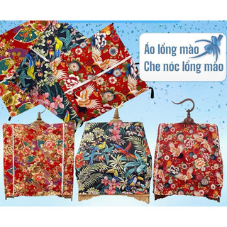 Áo lồng chim chào mào, chắn nóc lồng chim chào mào mẫu chim hạc hoa nhiệt đới