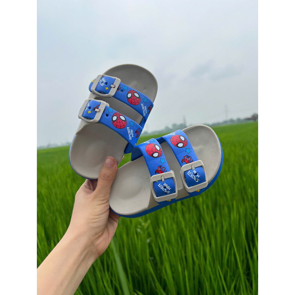 dép lê cho be gái kurumi xinh xắn người nhện cá tính đế EVA nhẹ êm chân chống trượt đi mưa biển mùa hè 2596