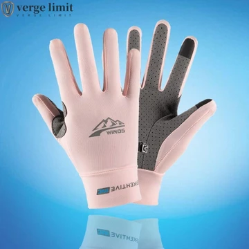 Găng tay chống nắng VERGE LIMIT, Găng tay chống tia cực tím Găng tay lụa băng, Găng tay lụa băng sang trọng chống nắng Găng tay chống nắng mùa hè đầy màu sắc mùa hè