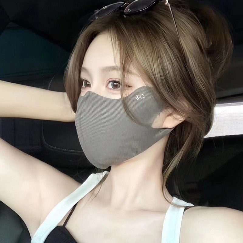 5 Mặt nạ chống nắng thời trang | UPF50 + UV Face Cover with Hyaluronic Acid, Vải lụa băng cao cấp & Dây đeo tai có thể điều chỉnh để sử dụng hàng ngày