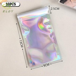 [ELOY] 10 Túi Nhựa Nhỏ Laser Tự Dán Cho Túi Đựng Trang Sức Trang Sức Màn Hình Trong Suốt Quà Tặng Bao Bì Túi Bảo Quản VN