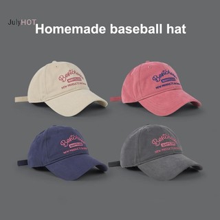 JULYHOT Nữ Thêu Hồng Bóng Chày Mềm Cotton Che Nắng Đạt Đỉnh Mũ Nữ Hàn Quốc Bé Gái Thể Thao Ngoài Trời Mũ Tấm Che Massivedeals
