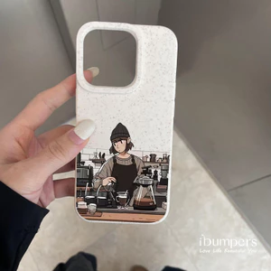 ibumpers Ốp Điện Thoại iPhone Thẩm Mỹ Cofe Cặp Đôi Họa Tiết Cho IPhone 16 15 14 12 13 11 Pro Max IP 7 8 Plus X XS XR Ốp Lưng Ống Hút Lúa Mì Phân Hủy Thân Thiện Với Môi Trường