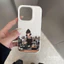 ibumpers Ốp Điện Thoại iPhone Thẩm Mỹ Cofe Cặp Đôi Họa Tiết Cho IPhone 16 15 14 12 13 11 Pro Max IP 7 8 Plus X XS XR Ốp Lưng Ống Hút Lúa Mì Phân Hủy Thân Thiện Với Môi Trường