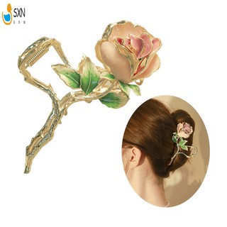 Hoa Hồng Vuốt Tóc Kẹp Hoa Thanh Lịch Vuốt Tóc Barrettes Cho Nữ Và Bé Gái Phụ Kiện Tóc