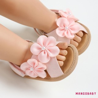 MG-Baby Bé Gái Xăng đan Mùa Hè Dễ Thương Hoa Lớn Giày Đế Chống Trơn Trượt Cho Trẻ Sơ Sinh Giày Tập Đi Đầu Tiên