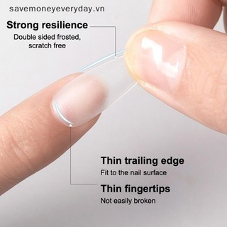 100 Cái / hộp Móng Tay Giả Bấm Vào Móng Tay Quan Tài Móng Tay Nhân Tạo Rõ Ràng Đầu Móng Tay Giả Để Nối Dài Dụng Cụ Làm Móng Tay