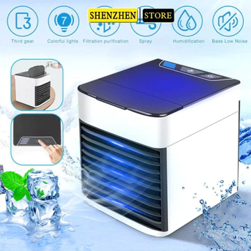 Quạt Điều Hòa Mini Để Bàn Nhỏ Gọn - Điều Hoà Hơi Nước Mini Tạo Ẩm Làm Mát Không Khí