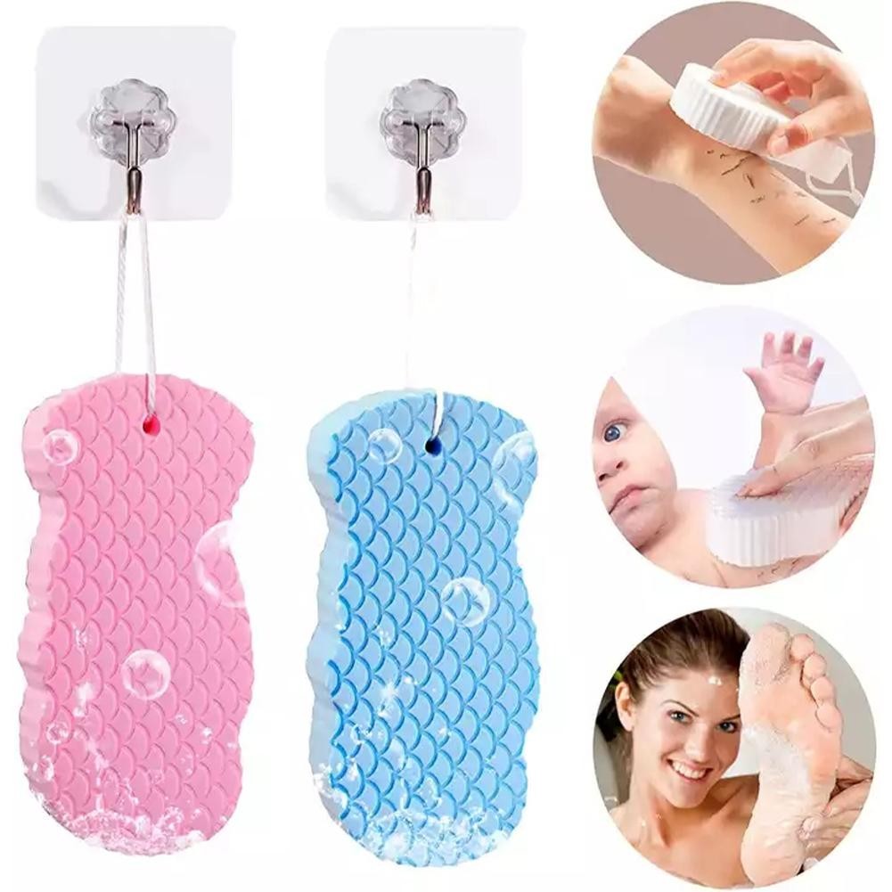 Learnever Esponja Tẩy Tế Bào Chết Mềm Xốp Body Scrubber Tắm Tẩy Tế Bào Chết Bọt Biển Tắm Da Body Scrub K0s2