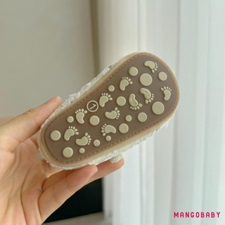 Mg-baby Girl Pearls Hoa Đế Mềm Chống Trơn Trượt Dễ Thương Mary Jane Giày Đi Bộ Giày Cho Bé Sơ Sinh Tập Đi