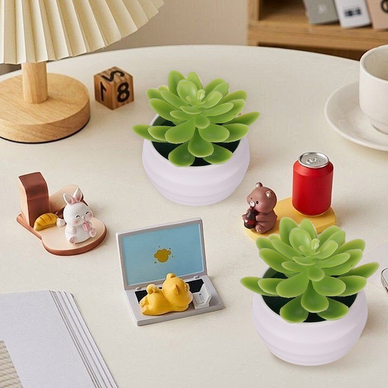 [Đặc sắc] Cây mọng nước mô phỏng - Đồ trang trí cây cảnh giả bằng nhựa - Trang trí sân vườn cảnh quan nhân tạo - Trang trí chậu cây xanh - Trang trí bàn văn phòng DIY