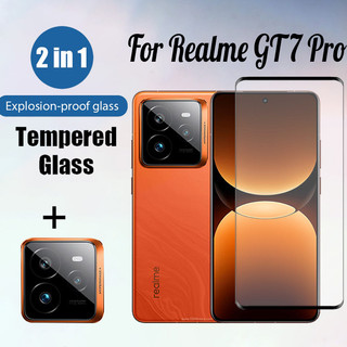 Gt 7 Pro 2 trong 1 Kính Cường Lực Bảo Vệ Màn Hình Cho Realme GT7 GT6 T 5G 9D Kính Bảo Vệ Phim & Ống Kính Máy Ảnh