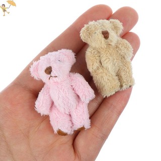 [Gou] 4.5CM Búp Bê Gấu Dễ Thương Tóc Dài Gấu DIY Quần Áo Hoặc Di Động Handmade Phụ Kiện VN