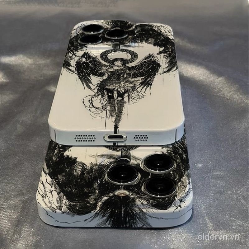 Ốp điện thoại di động QYJS phong cách instagram dùng cho IPhone 16 ProMax 15 14 13 12 PRO 11 7 8 plus 14 15 16 PLUS X X X X X X X X X X X X X X X X X X X X X X X X X X SE vỏ bảo vệ lỗ tinh chống rơi mẫu thời trang Feilin Gothic vỏ bảo vệ BZ9K