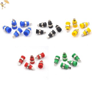 [Gou] 5 Cái 4mm Chuối Phích Cắm Jack Nữ Ổ Cắm Cắm Dây Kết Nối 5 Màu VN