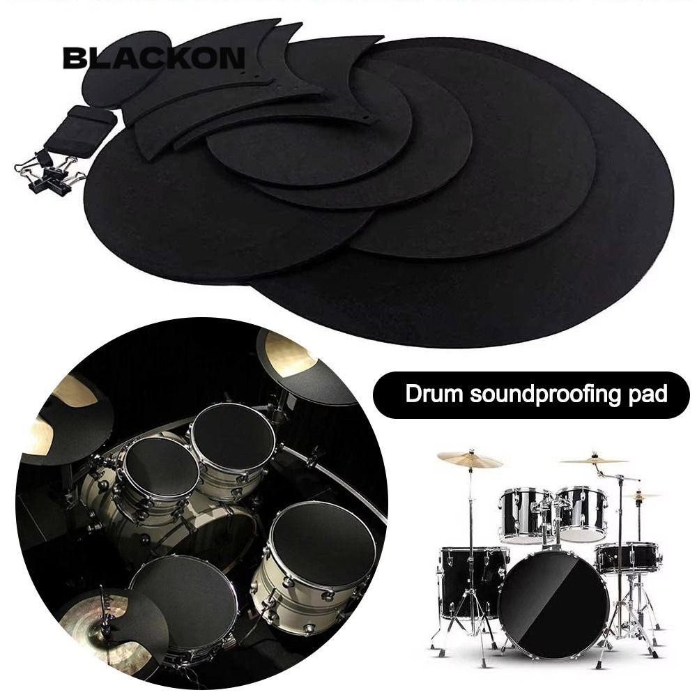 Tấm cách âm trống BLACKON, Tấm thực hành nhỏ giọt Tấm thực hành âm thanh xốp cao su, cho Jazz Snare Điện tử Trống trống Jazz Tắt tiếng Bộ giảm thanh