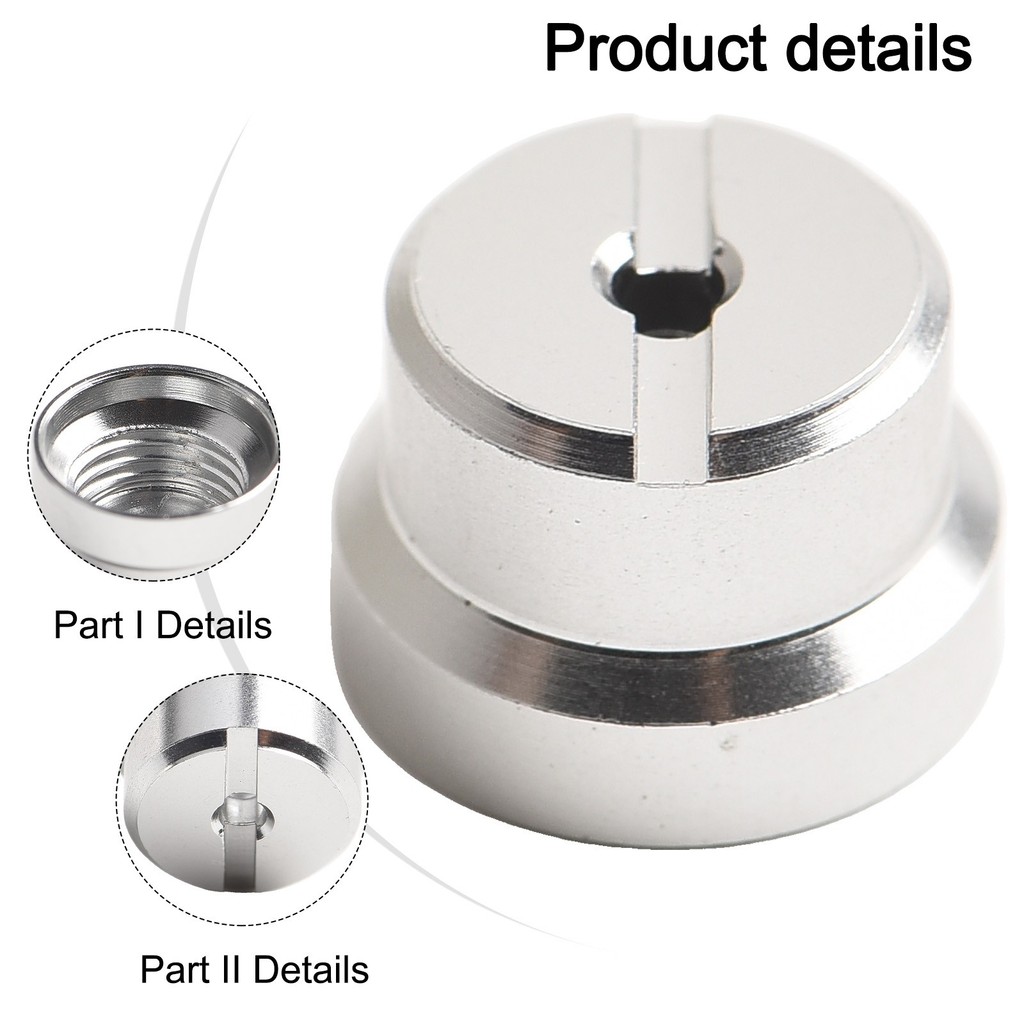 Cuộn Dây Đo Đai Ốc Hợp Kim Nhôm Nửa Mặt Trăng Nắp Nước Thả Bánh Xe 1 Bộ 6 * 4cm