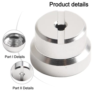 Cuộn Dây Đo Đai Ốc Hợp Kim Nhôm Nửa Mặt Trăng Nắp Nước Thả Bánh Xe 1 Bộ 6 * 4cm