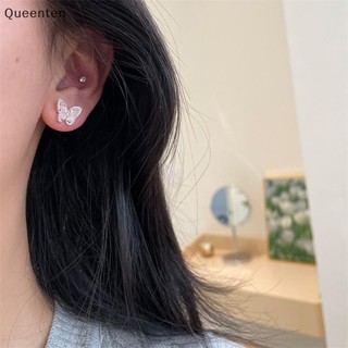 Queenten Ngọt Ngào Opal Trái Tim Bông Tai Bộ Dành Cho Nữ Cô Gái Hình Học Tinh Tế Tình Yêu Ngọc Trai Bông Tai Trang Sức Quà Tặng QT