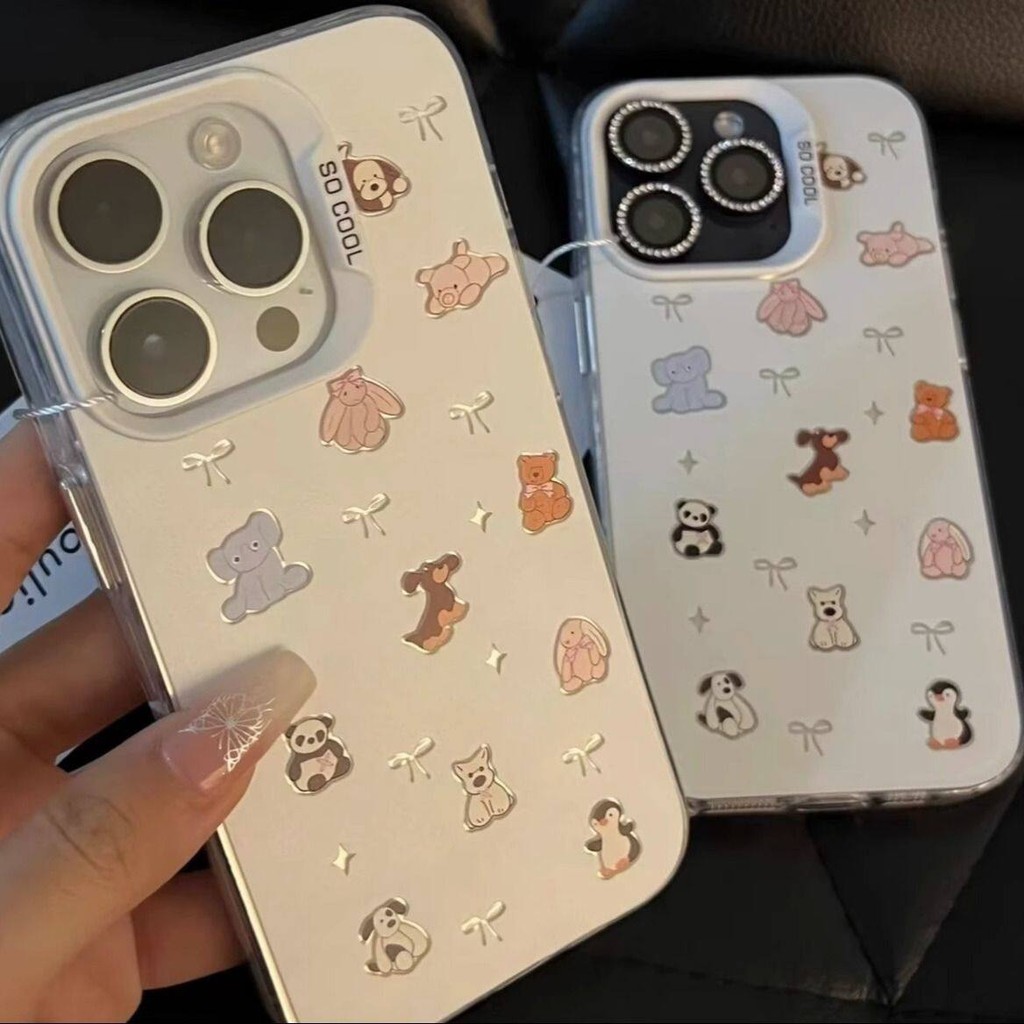 Jellycat Nơ Hoạt Hình Chim Cánh Cụt Cho OPPO Reno 11 5G 11F 12F 12 11 Pro 8T 5 8 A79 5G Realme 11 11X 5G Ốp Lưng Acrylic Cứng Dễ Thương Hợp Thời Trang Cao Cấp IMD Chống Sốc