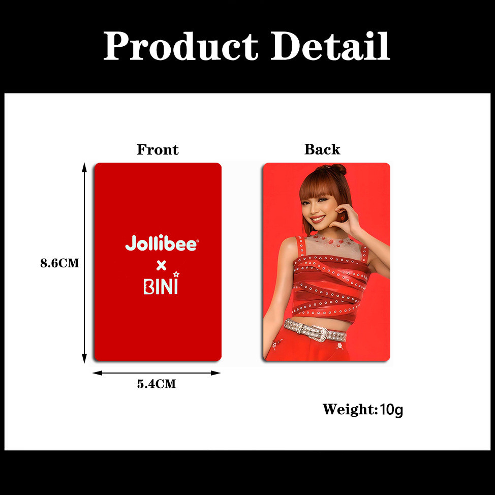 8-10 chiếc BINI Jollibee hamburger Photocard Tôi cảm thấy tốt PANTROPIKO CHERRY TRÊN Lomo Cards Aiah Colet Maloi Gwen Stcey Mikha Jhoanna Sheena Bưu thiếp YM