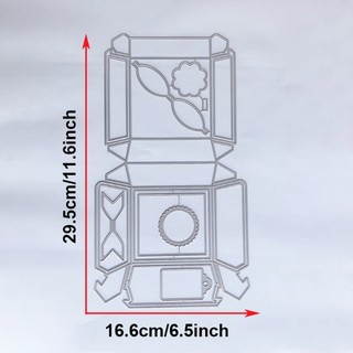 Ấm cúng Hamburger Hộp Cắt Chết Khuôn Kim Loại Chết Cắt Dập Nổi Stencils Cho Thêu Sò Album Thẻ Ảnh Trang Trí