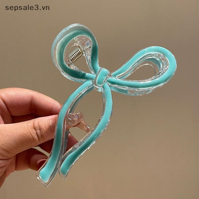 # Vn # Đơn Giản Nhiều Màu Rỗng Streamer Nơ Nhựa Vuốt Tóc Thời Trang Phụ Kiện Tóc Cho Nữ Sinh Nhật Bé Gái Quà Tặng Nhỏ.