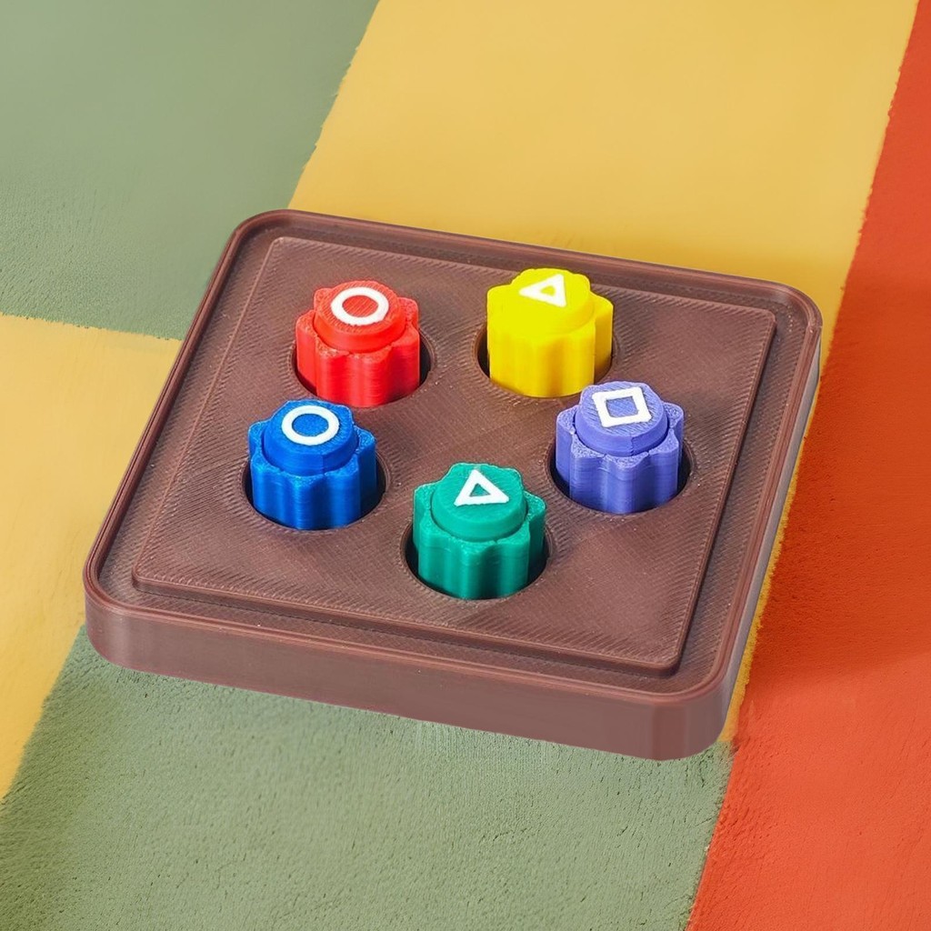Squid Game 2 Gonggi Stones Trò Chơi Mực 2 Đá Gonggi Trò Chơi Hàn Quốc Đá Truyền Thống Bắt Trò Chơi In 3D 5 Màu